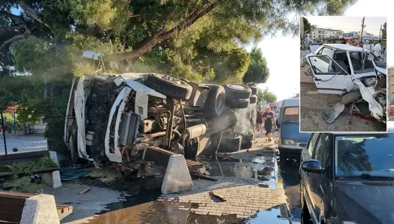 Freni Patlayan Kamyon, Işıklarda Bekleyen Araçlara Çarptı: Olay Anı ve Detaylar