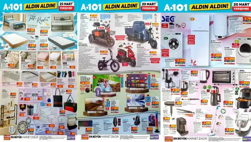 A101 Aktüel Kataloğu: Airfryer ile Yatak Çeşitleri 20 Mart’ta Sizlerle!