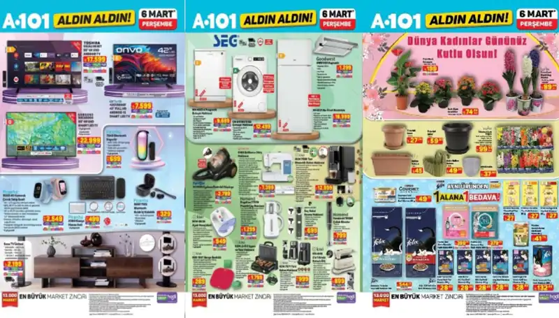 A101 6 Mart Aktüel Ürünleri ile Alışverişseverlere Müjde!