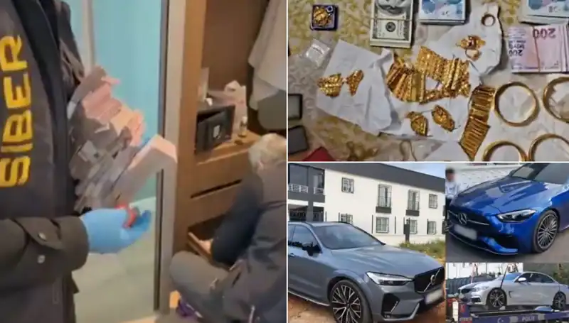 39 Şehirde Düzenlenen Dev Operasyonda 568 Gözaltı: Balya Balya Paralar ve Lüks Araçlar Ele Geçirildi