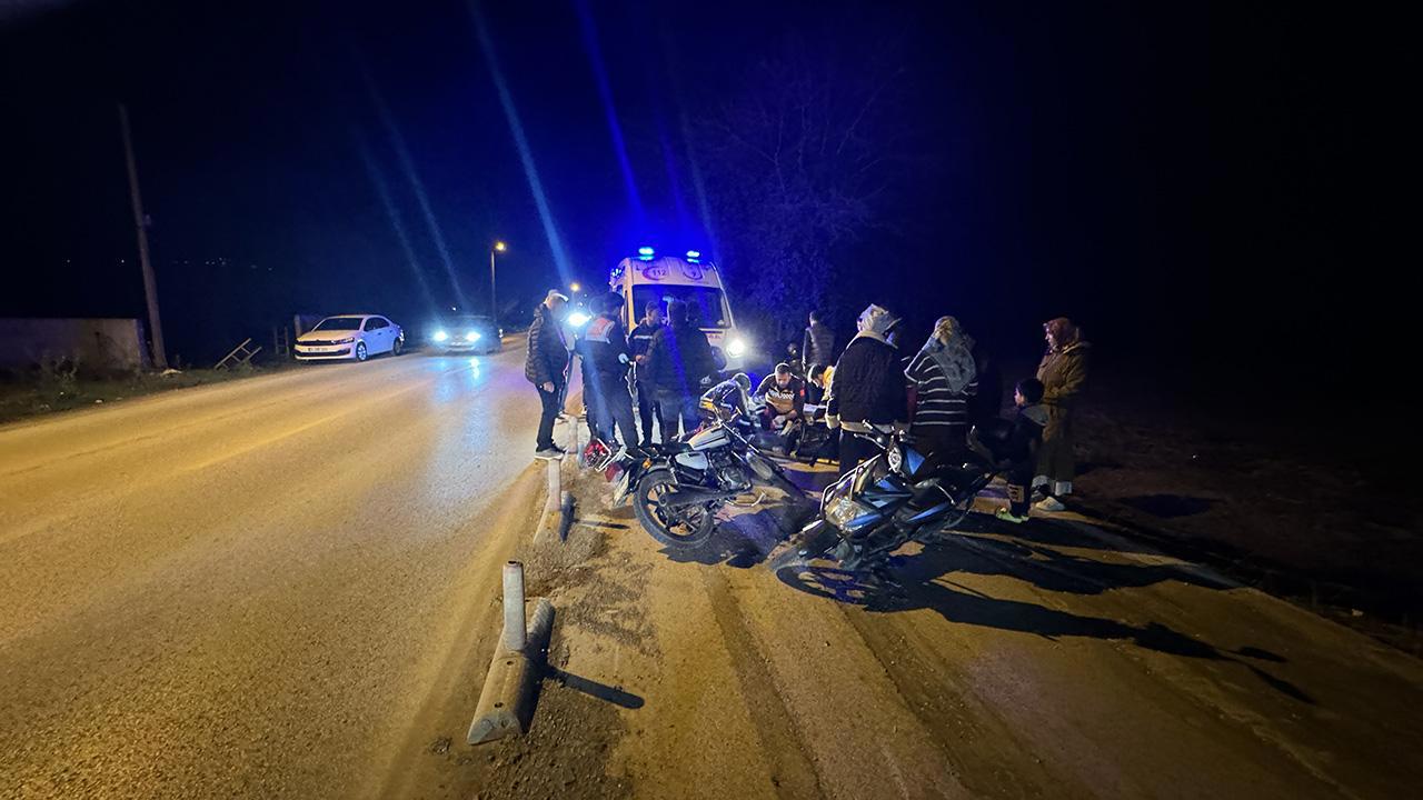 Motosiklet Karıştı, İkinci Kaza Meydana Geldi
